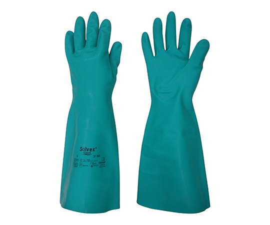 AS ONE Chemical Resistant Nitrile Glove (Alphatech Sol-Vex · Thick Type), 내약 니트릴장갑 (알파텍솔벡스 · 두꺼운 타입)
