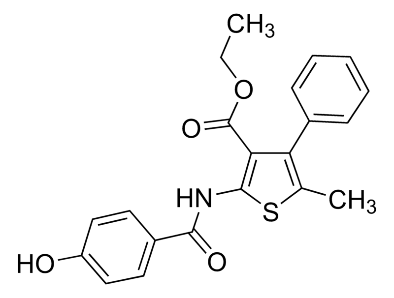 Merck Ethyl 2-[(4-hydroxybenzoyl)amino]-5-methyl-4-phenyl-3-thiophenecarboxylate