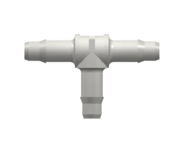 Tee Tube Fitting with 400 Series Barbs, 1/8` (3.2 mm) ID Tubing