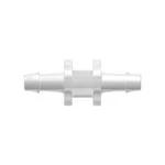 Straight Through Tube Fitting with 500 Series Barbs, 1/16` (1.6 mm) ID Tubing