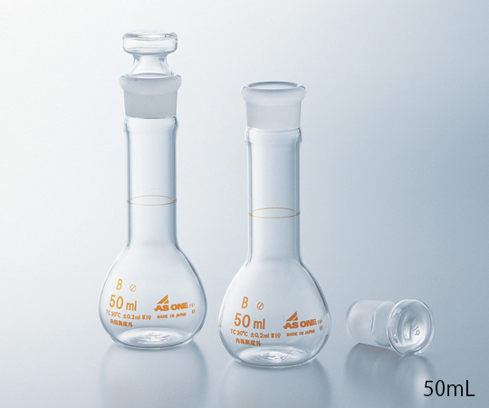 AS ONE Short Volumetric Flask White 50mLand others
