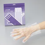 AS ONE Polyethylene Gloves Standard Thickness With Outer Emboss L 100 Piecesand others