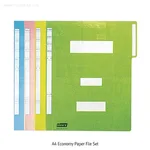 Daihan Science Munwha A4 Paper File Set, 4-Color, A4(10ea 1set)With Fixed iron, Use Colorful A