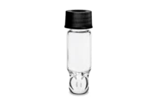 Waters LCGC Certified Clear Glass 15 x 45 mm Screw Neck Total Recovery Vial, with Cap and Preslit PTFE/Silicone Septum, 3 mL Volume, 100/pk