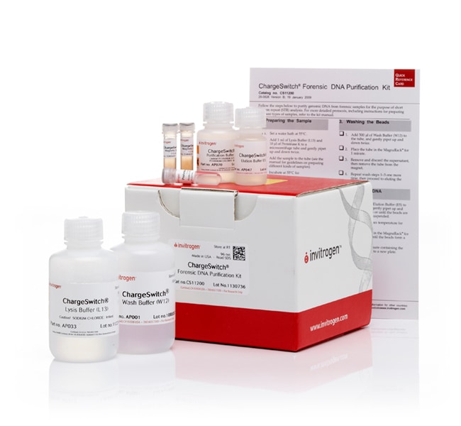 Thermo Fisher Scientific ChargeSwitch Forensic DNA Purification Kit, 100 Preps