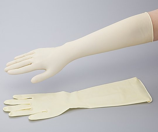 AS ONE Super Long Latex Glove (Powder-free), 400mm, 수퍼 롱 라텍스장갑 (파우더프리), 400mm