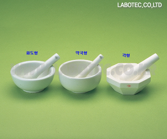 AS ONE Mortar·Pestle Alumina(Square Type), 알루미나유발·유봉(각형)