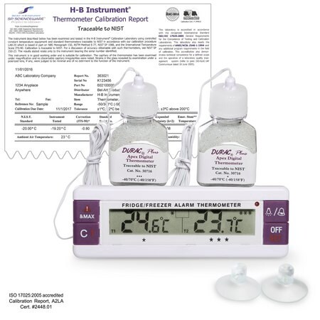Merck SP Bel-Art(R) H-B Frio-Temp(R) Calibrated Dual Zone Electronic Verification Thermometer