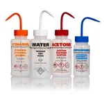 Merck Azlon Multi-Lingual Safety Wash Bottles With Driplok Vapor Venting
