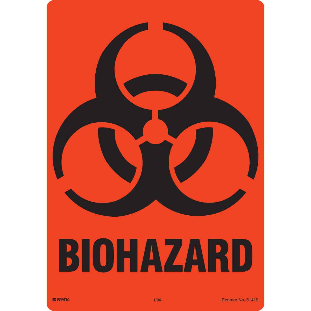 Brady Biohazard Labels