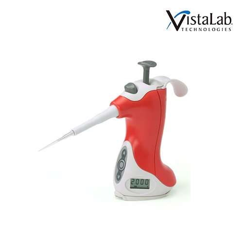 Vistalab 1057-1000 / 1채널 매뉴얼 피펫 (Pipette) Ovation Quick-Set(QS), Purple, 100-1000ul[1EA]