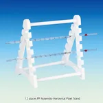 Glassco 12 places PP Assembly Horizontal Pipet Stand PP 조립식 피펫 스탠드