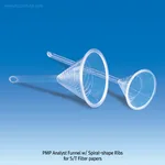 VIT-LAB PMP 투명 분석용 펀넬 PMP Spiral-shape Ribs Analyst Funnel