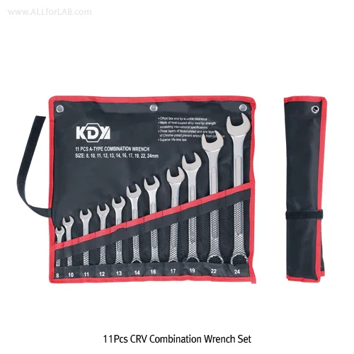 11Pcs CRV Combination Wrench Set