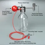 Burkle 안전형 바틀-탑 솔벤트 미니 압축 펌프 High Safety Stainless-steel Bottle-Top Solvent Mini Pump