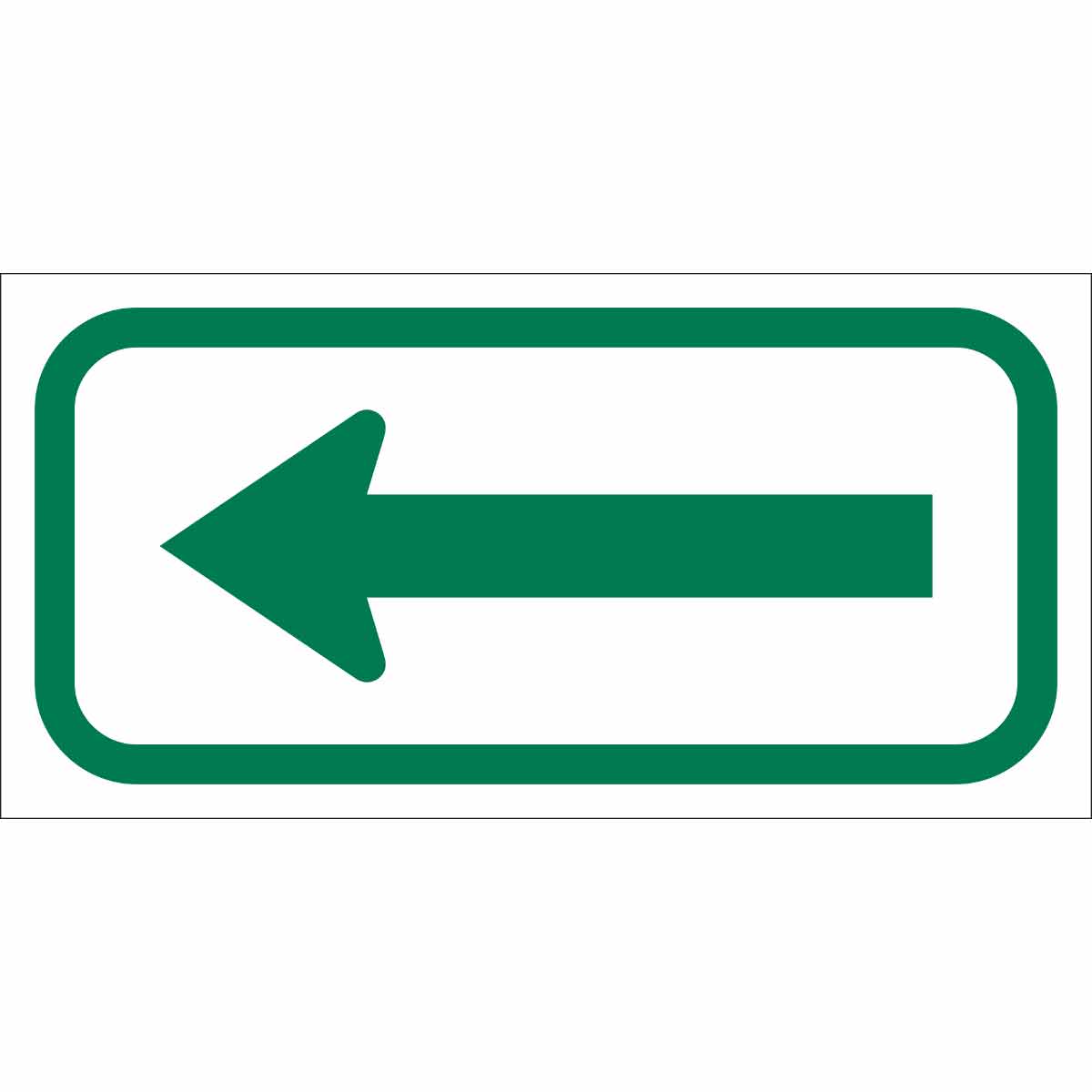 Brady Left Arrow Sign
