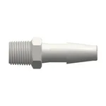 1/8-27 NPT Thread with 7/16` Hex to Classic Series Barb, 1/4` (6.4 mm) ID Tubing