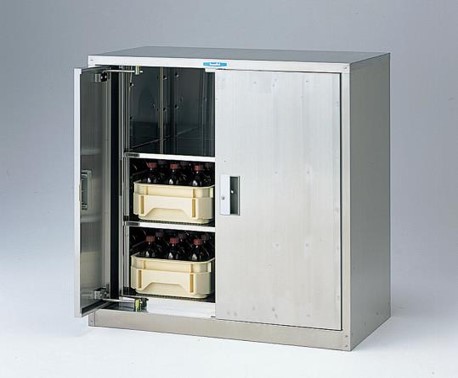 AS ONE Reagent Storage Cabinet SUS, 스테인리스 시약장, 양문형