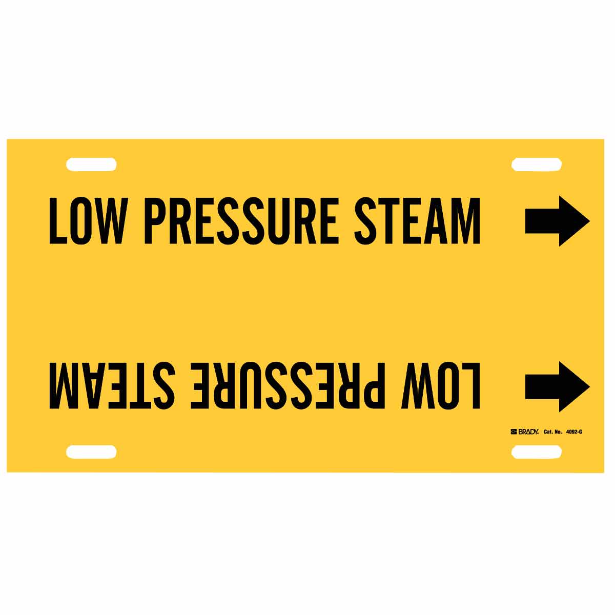Brady LOW PRESSURE STEAM Snap-On Pipe Marker | 캐시바이
