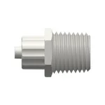 Male Luer Integral Lock Ring with 9/16` Hex to 1/4-18 NPT Thread
