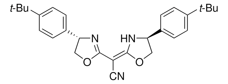 Merck (4S)-(+)-4-[4-(tert-butyl)phenyl]-alpha-[(4S)-4-[4-(tert-butyl)phenyl]-2-oxazolidinylidene]-2-oxazolineacetonitrile
