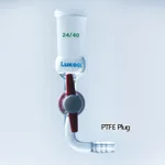 Adapter, with Glass or PTFE Cock 유리 or 테프론 콕크 어댑터, 곡형, LukeGL
