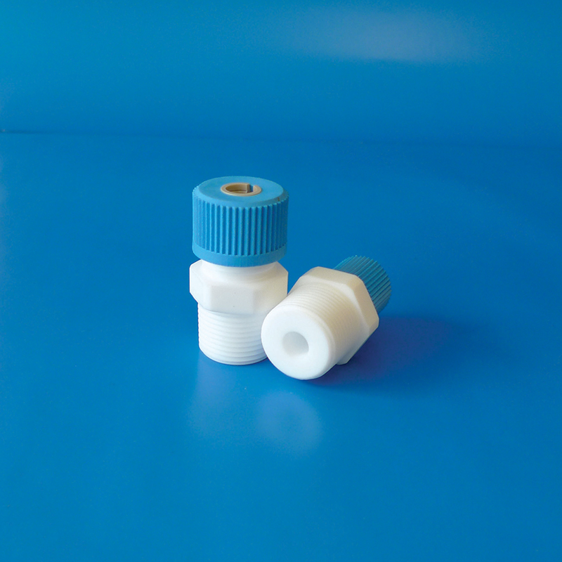PTFE Screw Clamping Holder, NPT Thread PTFE 스크류 그립 홀더