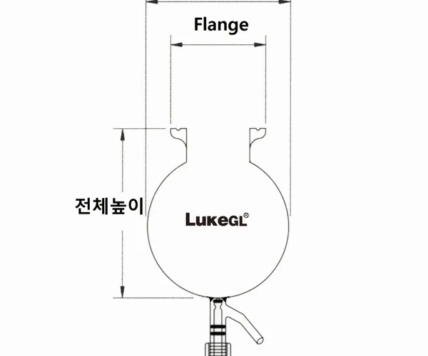 Reaction Vessel with Needle Valve, Flask type 밸브식 플라스크형 반응조, LukeGL