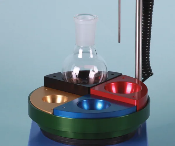 Reaction Block for Round Bottom Flask 환저 플라스크용 히팅 교반블럭, Quarter System