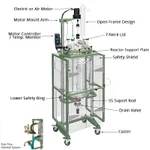 Pilot Scale Process Reactor, Jacketed 자켓식 대형 반응 시스템, 100 L (400mm Tall & Squatty )