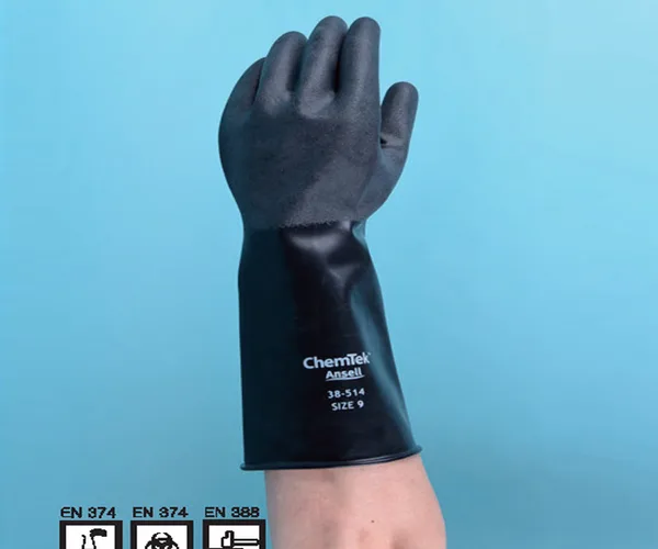 Alphatec Chemtek 38-514, 38-612
Viton-Butyl Chemical Resistance Glove 바이톤-부틸 내화학 글러브, KOSHA 인증