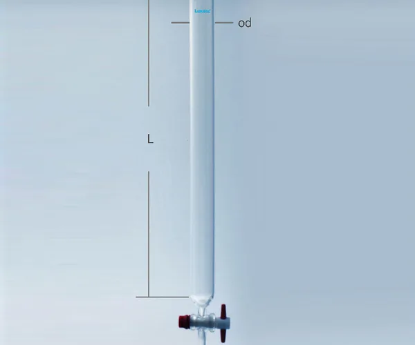 Chromatography Column 크로마토그래피 컬럼, PTFE 콕크, LukeGL