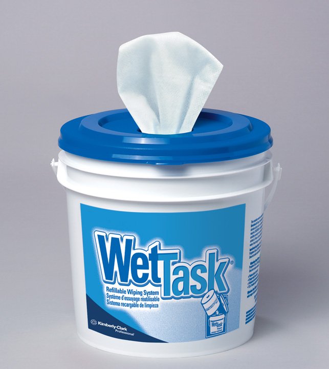 Nonwoven-Wettask Wiper, Kimtech Wettask 와이퍼 및 전용 용기
