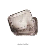 Daihan Science Lotte Disposable Rectangular Aluminum Container with Lid<br>Good for Foodstuffs