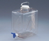 AS ONE Rectangular Carboy with Spigot PC, 투명 각형 하구병(PC)