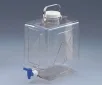 AS ONE Rectangular Carboy with Spigot PC, 투명 각형 하구병(PC)