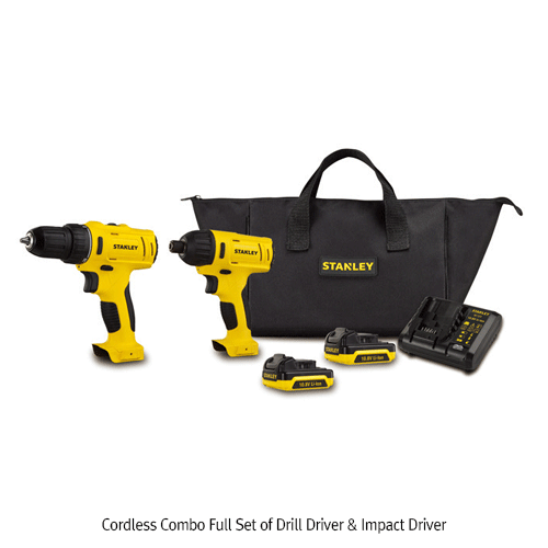 Daihan Science 충전 콤보 키트, Cordless Combo Full Set of Drill Driver & Impact Driver