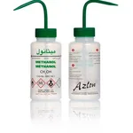 Merck Azlon Multi-Lingual Safety Wash Bottles With Driplok Vapor Venting
