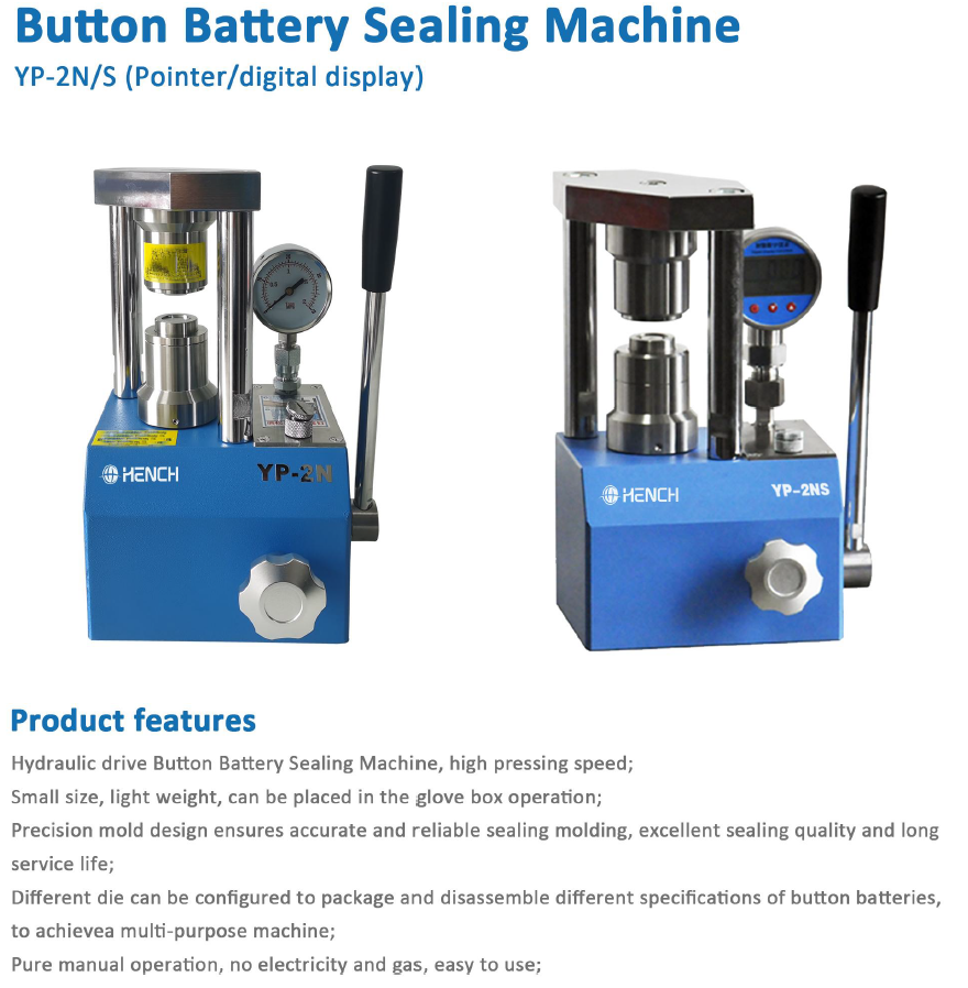 Digital Button Battery Sealing Machine - Front
