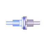 Check Valve, Autoclavable, Socket for .122` (3.1 mm) ID x .165` (4.2 mm) OD Tubing x 2