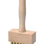 Thermo Fisher Scientific Rectangular Sieve Brush for 100 Mesh Sieves and Coarser, Brass Bristles
