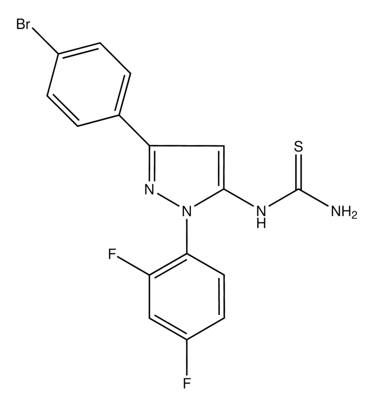 Merck 1-(3-(4-Bromophenyl)-1-(2,4-difluorophenyl)-1H-pyrazol-5-yl)thiourea