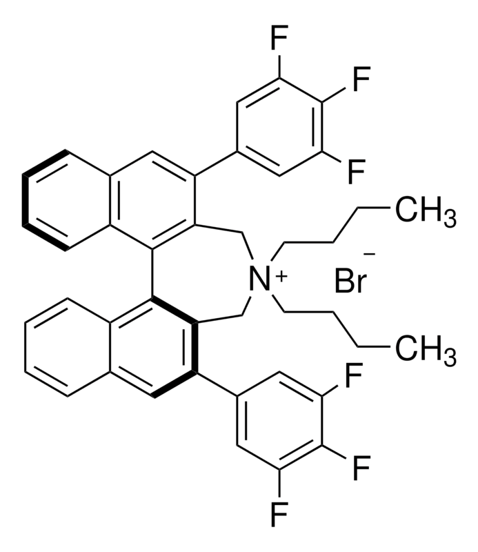 Merck (11bS)-(+)-4,4-Dibutyl-4,5-dihydro-2,6-bis(3,4,5-trifluorophenyl)-3H-dinaphth[2,1-c:1',2'-e]azepinium bromide