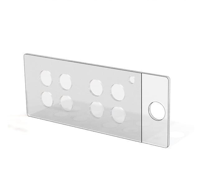 Thermo Fisher Scientific CultureWell Multiwell Chambered Coverslip CWCS 8R-1.0, 24 mm x 50 mm coverslips, eight 1 mm-deep wells per coverslip