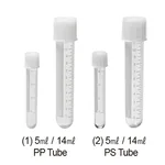 Daihan Science Simport CultubesTM 5 & 14㎖ Sterile Culture Tube, PP & PS, Round Bottom, Graduat