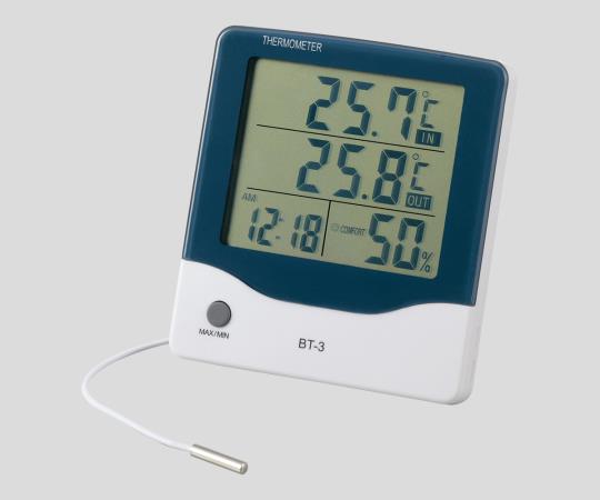 AS ONE Large Screen Thermo-Hygrometer with Alarm Clock　BT-3