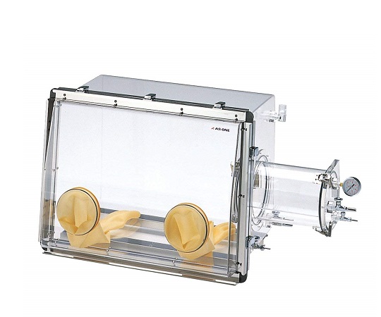 AS ONE Gas Replacement Acrylic Glove Box B Type PC (With Outlet)
