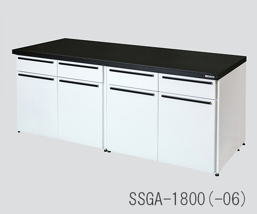 AS ONE Side Laboratory Bench Steel Unit, Flat Type 450 x 750 x 800and others