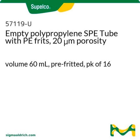 Merck PK16 EMPTY FRITTED 60ML SPE TUBES