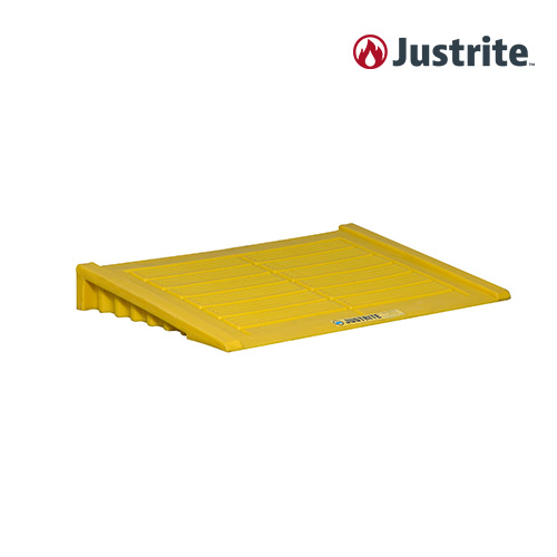 Justrite 28655 / 드럼통 보관 유출방지 PE 팔레트 연결형 (재활용 PE/91L/검정)/1245x635x140mm/14.5kg,2드럼통 보관가능[1EA]